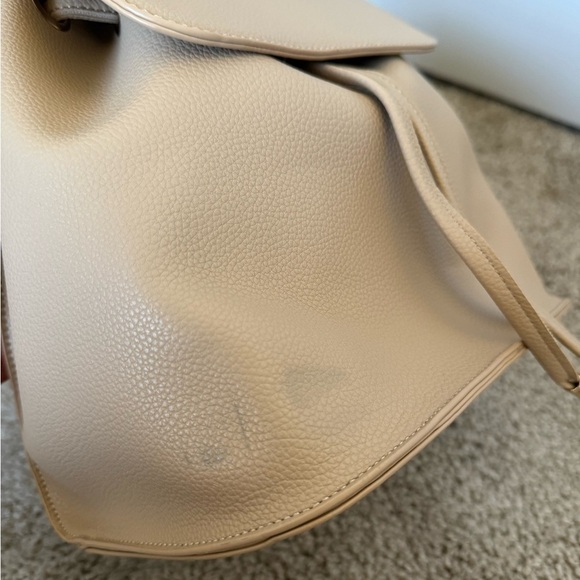 Vegan Leather backpack with gold hardware new